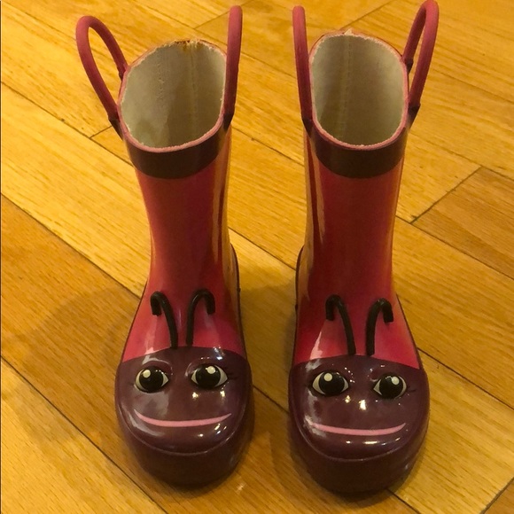 butterfly rain boots